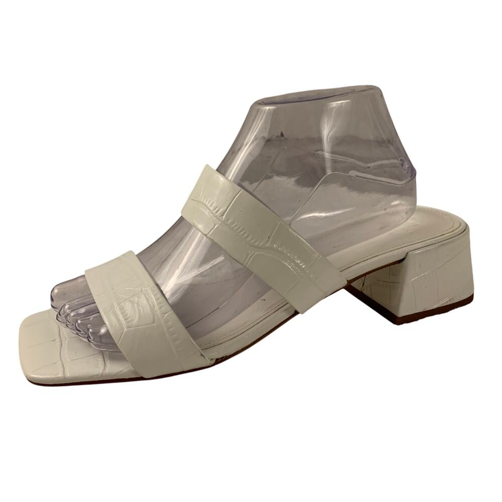 Marc Fisher MLPAT Women's Block Heels Slide-On Sandals Size 10M